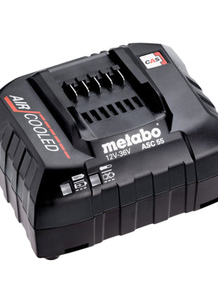 Metabo Set de base 1x bloc batterie LiHD 12 V 4,0 Ah ( 625349000 ) + chargeur ASC 55 ( 627044000 )