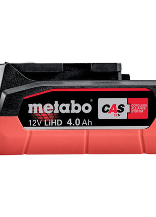 Metabo set básico 3x batería LiHD 12 V 4,0 Ah (3x 625349000) + cargador ASC 55 (627044000)