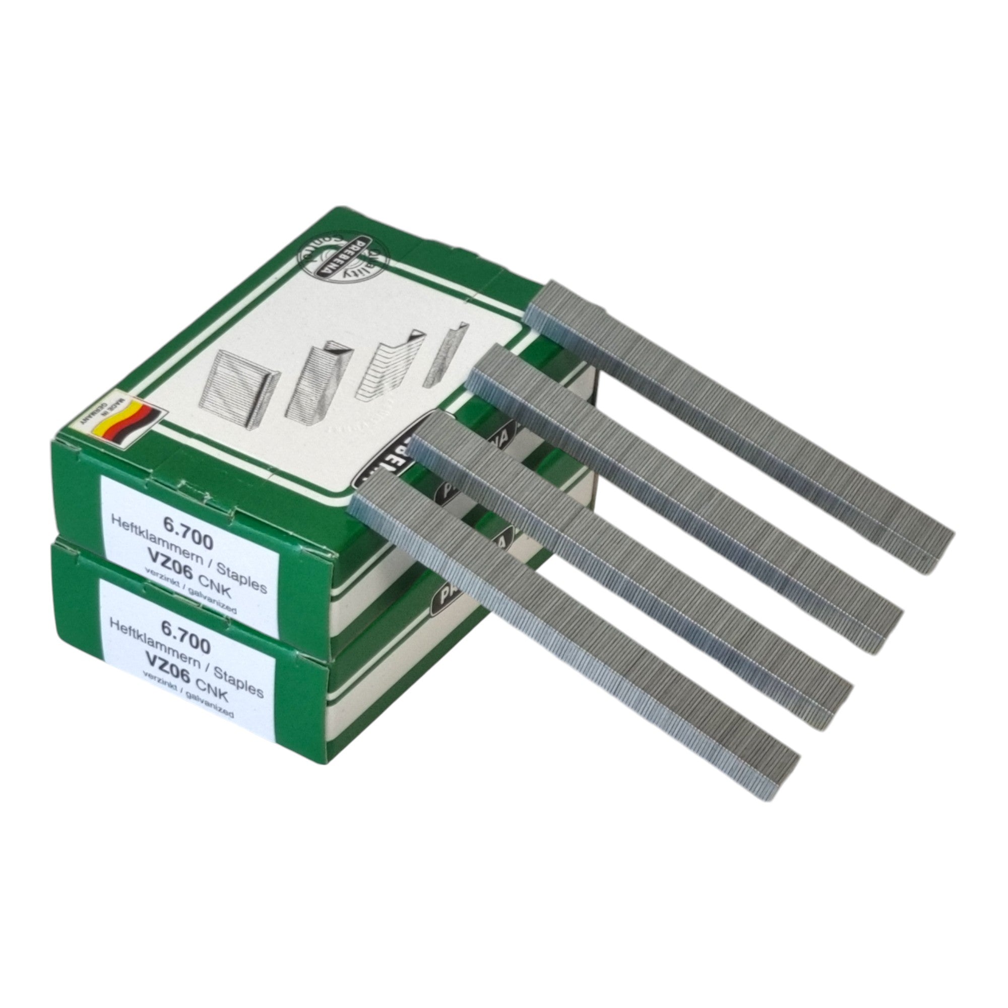 Prebena 2x VZ06CNK Heftklammer 10 5 x 6 mm Typ VZ 13400 Stueck aus Stahl verzinkt 0 - toolbrothers