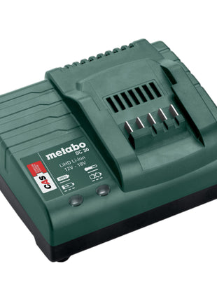 Metabo Set de base 12 V 4x bloc batterie Li-Power 2,0 Ah ( 4x 625406000 ) + chargeur SC 30 ( 316067840 )