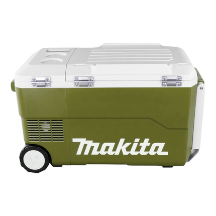 Makita DCW 180 ZO Boîte de refroidissement et de chaleur 36 V ( 2x 18 V ) 20 L Olive - Outdoor Adventures Edition Solo - sans batterie, sans chargeur