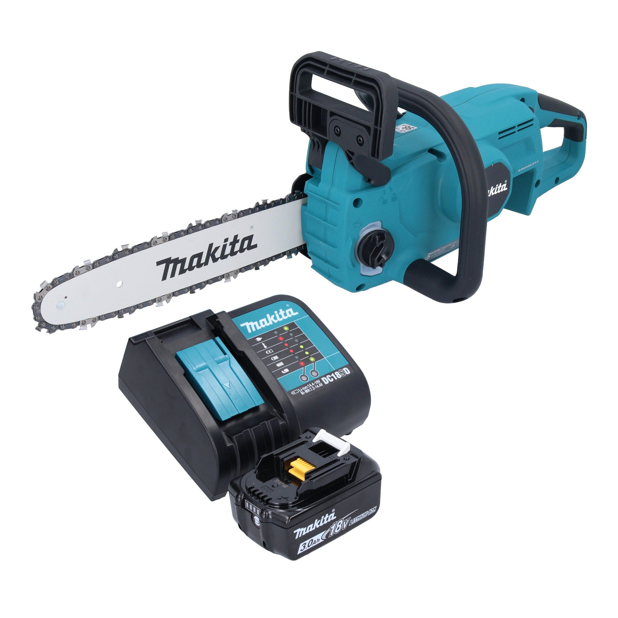 Makita DUC 307 SFX3 Akku Kettensaege 18 V 30 cm Brushless 1x Akku 3 0 Ah Ladegeraet 0 - toolbrothers