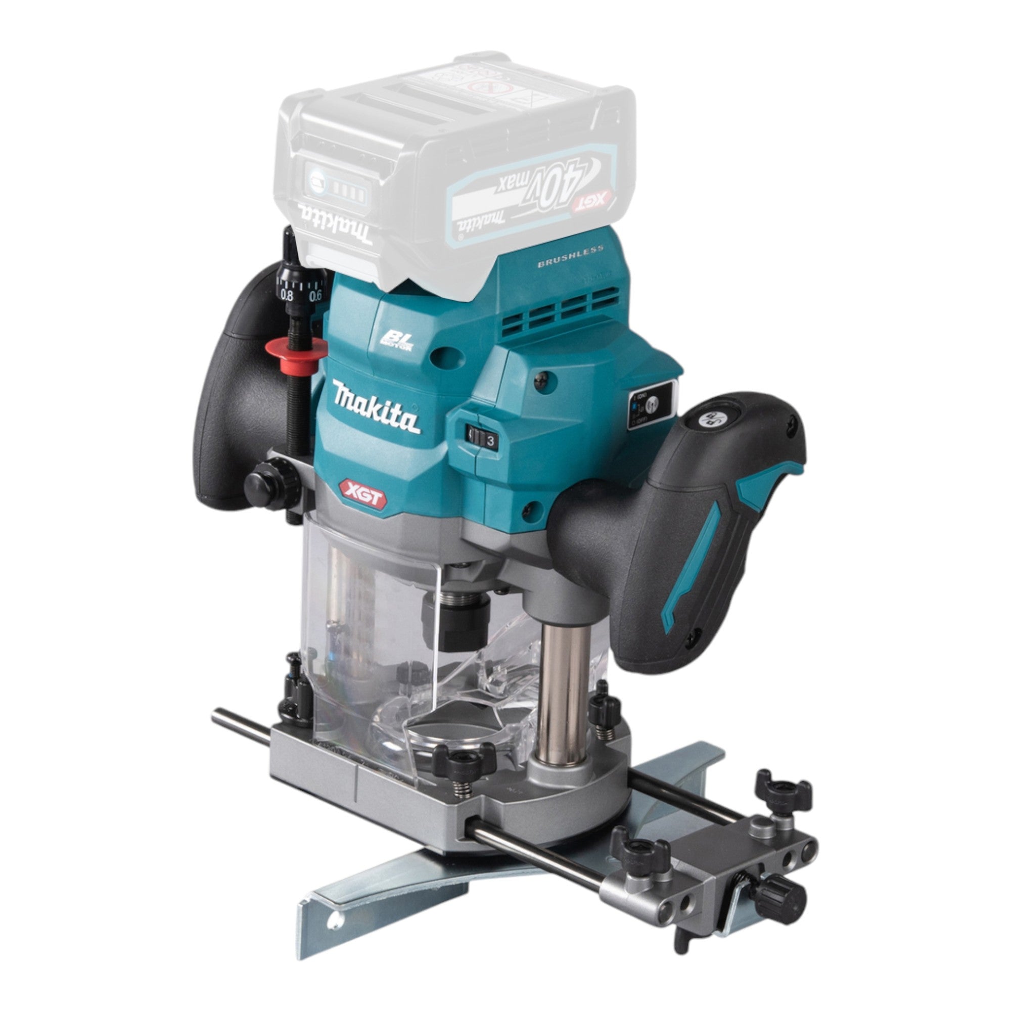 Makita RP 001 GZ Akku Oberfraese 40 V max 12 mm Brushless Solo ohne Akku ohne Ladegeraet 0 - toolbrothers