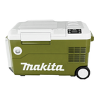 Makita DCW 180 SFO Boîte de refroidissement et de chaleur 36 V ( 2x 18 V ) 20 L Olive - Outdoor Adventures Edition + 1x batterie 3,0 Ah + chargeur