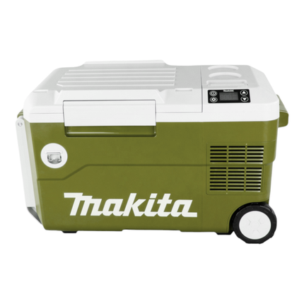 Makita DCW 180 SFO Boîte de refroidissement et de chaleur 36 V ( 2x 18 V ) 20 L Olive - Outdoor Adventures Edition + 1x batterie 3,0 Ah + chargeur