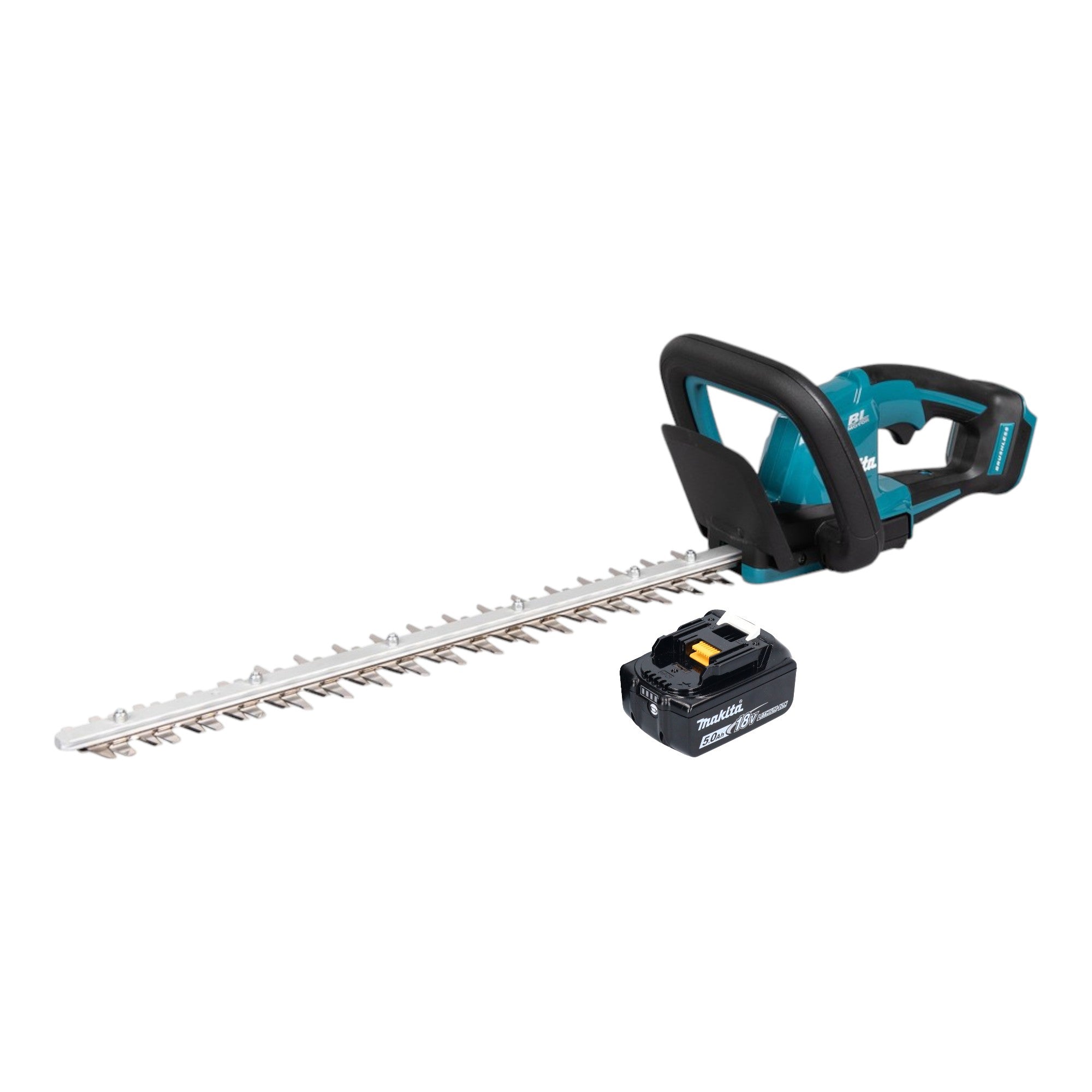 Makita DUH 506 T Akku Heckenschere 18 V 50 cm Brushless 1x Akku 5 0 Ah ohne Ladegeraet 0 - toolbrothers