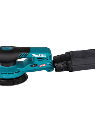 Lijadora excéntrica a batería Makita BO 001 CGT201 40 V máx. 125 mm 5,0 mm carrera sin escobillas + 2x batería 5,0 Ah + cargador + Makpac