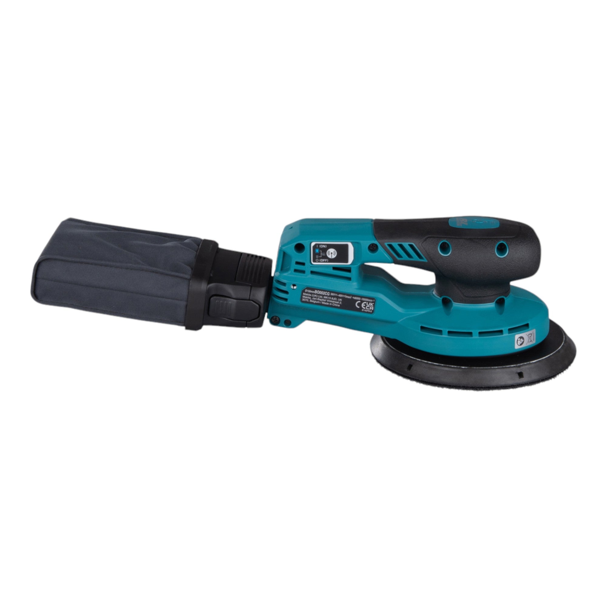 Makita BO 002 CGA1 Akku Exzenterschleifer 40 V max 150 mm 5 0 mm Hub Brushless 1x Akku 2 0 Ah ohne Ladegeraet 4 - toolbrothers
