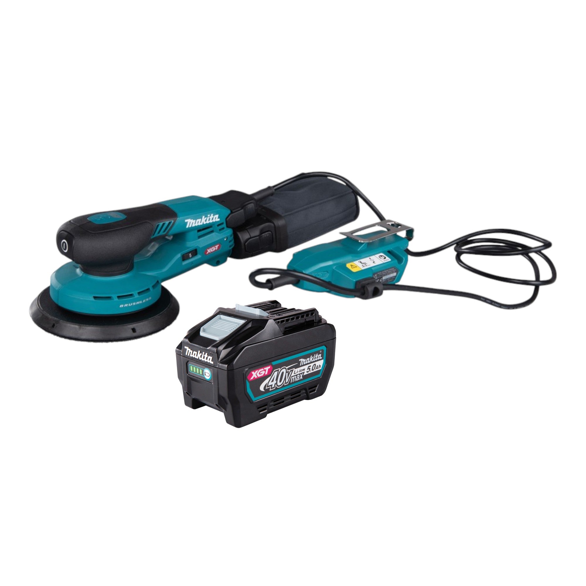 Makita BO 002 CGT1 Akku Exzenterschleifer 40 V max 150 mm 5 0 mm Hub Brushless 1x Akku 5 0 Ah ohne Ladegeraet 0 - toolbrothers