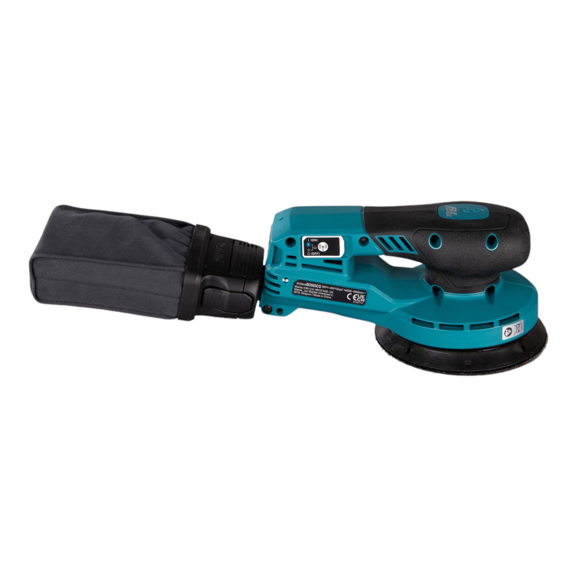 Makita BO 003 CGA101 Akku Exzenterschleifer 40 V max 125 mm 3 0 mm Hub Brushless 1x Akku 2 0 Ah Ladegeraet 4 - toolbrothers