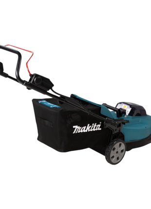 Makita DLM 538 CF2 Tondeuse à gazon sans fil 36 V ( 2x 18 V ) 530 mm + 2x batteries 3,0 Ah + chargeur