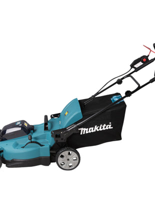 Makita DLM 538 CM2 Tondeuse à gazon sans fil 36 V ( 2x 18 V ) 530 mm + 2x batteries 4,0 Ah + chargeur