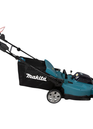 Makita DLM 538 CM4 Tondeuse à gazon sans fil 36 V ( 2x 18 V ) 530 mm + 4x batterie 4,0 Ah + chargeur