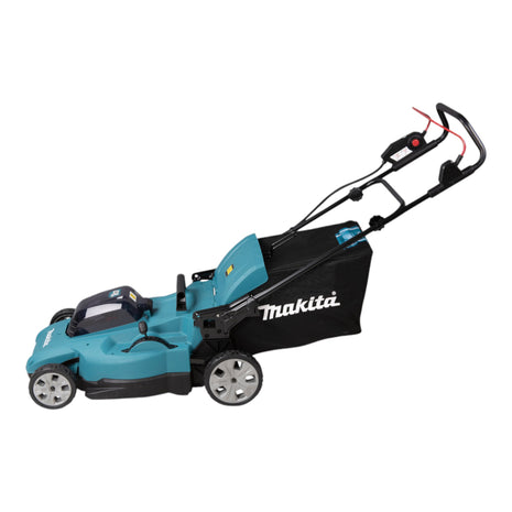 Makita DLM 538 CT2 Tondeuse à gazon sans fil 36 V ( 2x 18 V ) 530 mm + 2x batteries 5,0 Ah + chargeur