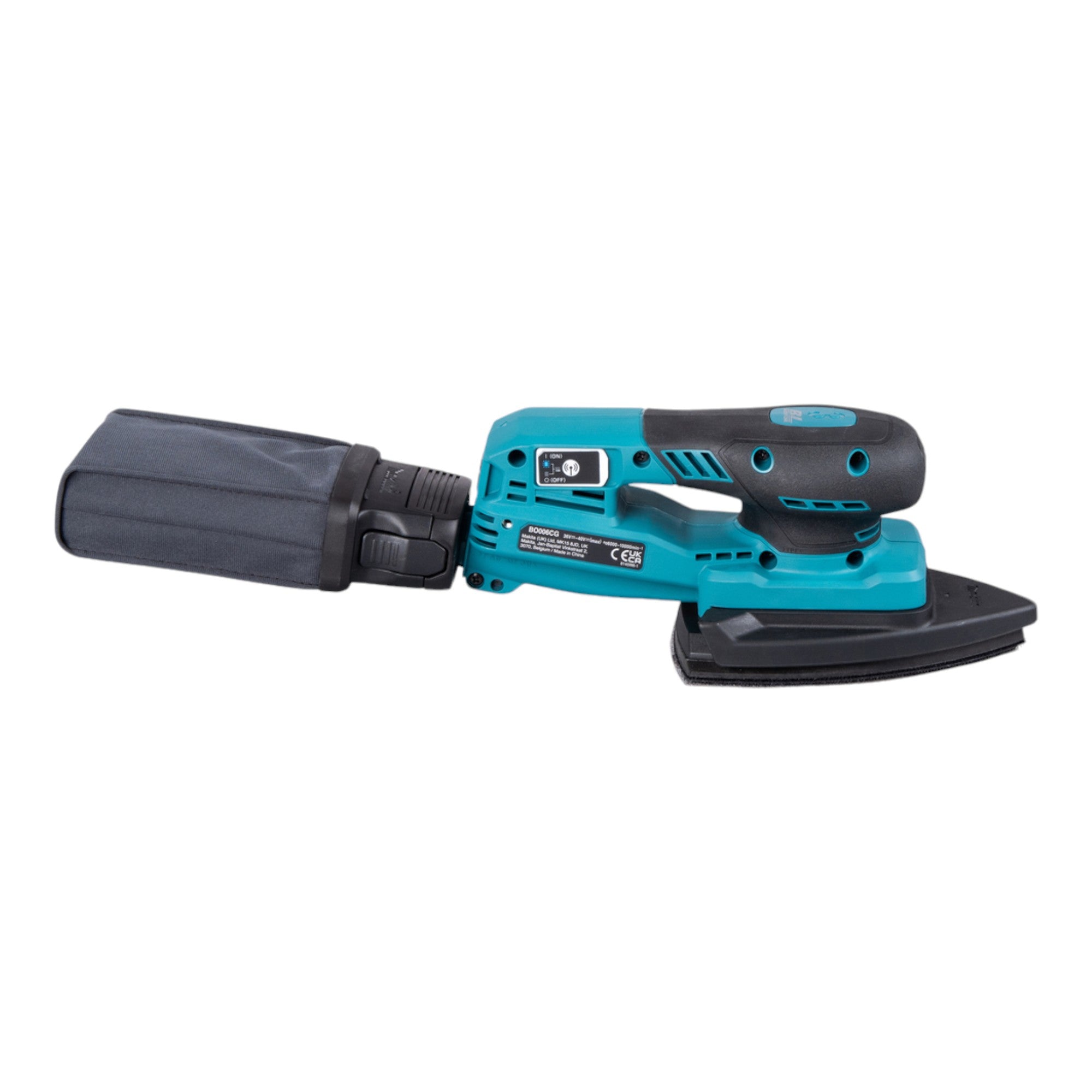 Makita BO 006 CGD201 Akku Deltaschleifer 40 V max 100 x 150 mm 3 0 mm Hub Brushless 2x Akku 2 5 Ah Ladegeraet 4 - toolbrothers