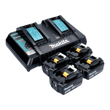 Makita DLM 538 PM4 Akku Rasenmaeher 36 V 2x 18 V 530 mm 4x Akku 4 0 Ah Ladegeraet 2 - toolbrothers