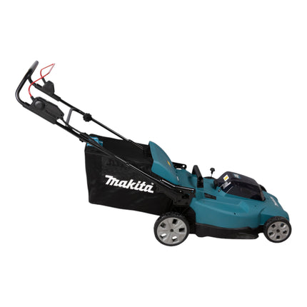 Makita DLM 538 PG4 Tondeuse à gazon sans fil 36 V ( 2x 18 V ) 530 mm + 4x batterie 6,0 Ah + chargeur