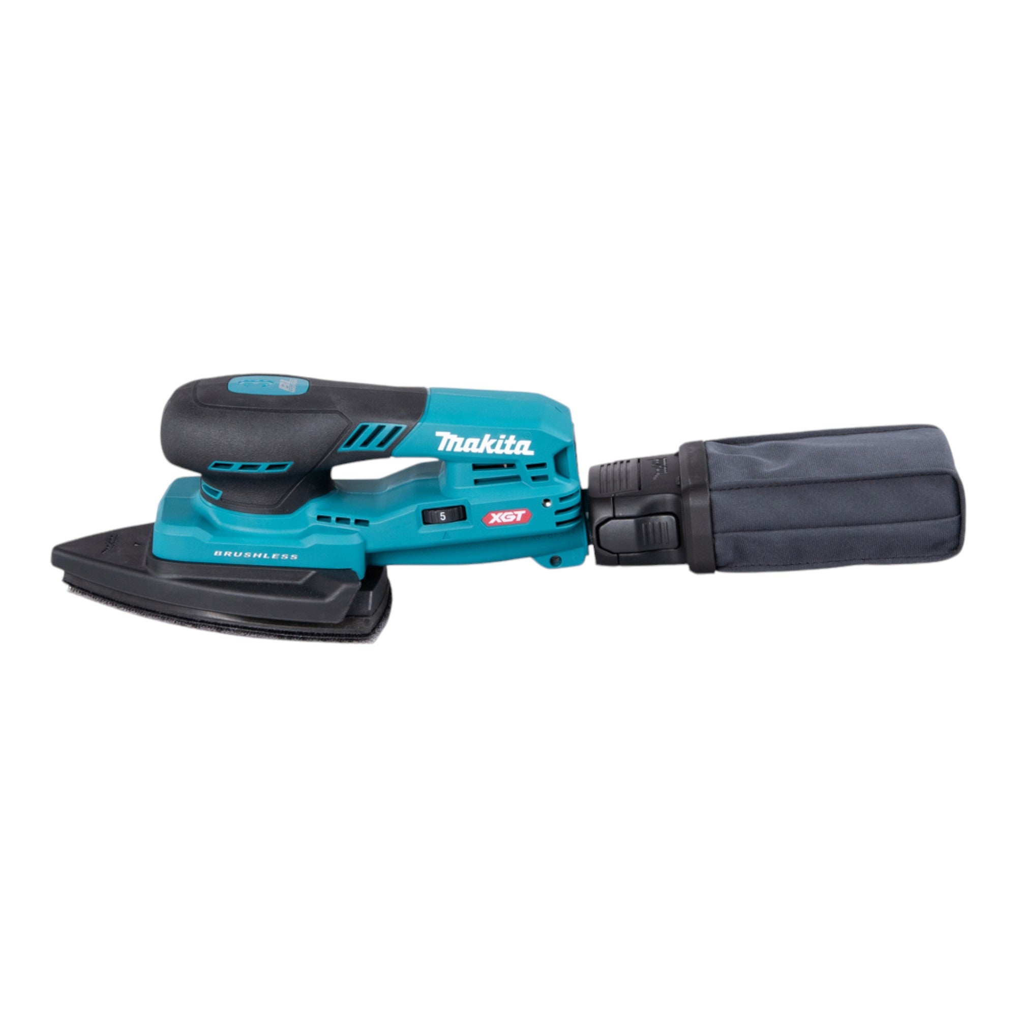 Makita BO 006 CGM201 Akku Deltaschleifer 40 V max 100 x 150 mm 3 0 mm Hub Brushless 2x Akku 4 0 Ah Ladegeraet Makpac 1 - toolbrothers