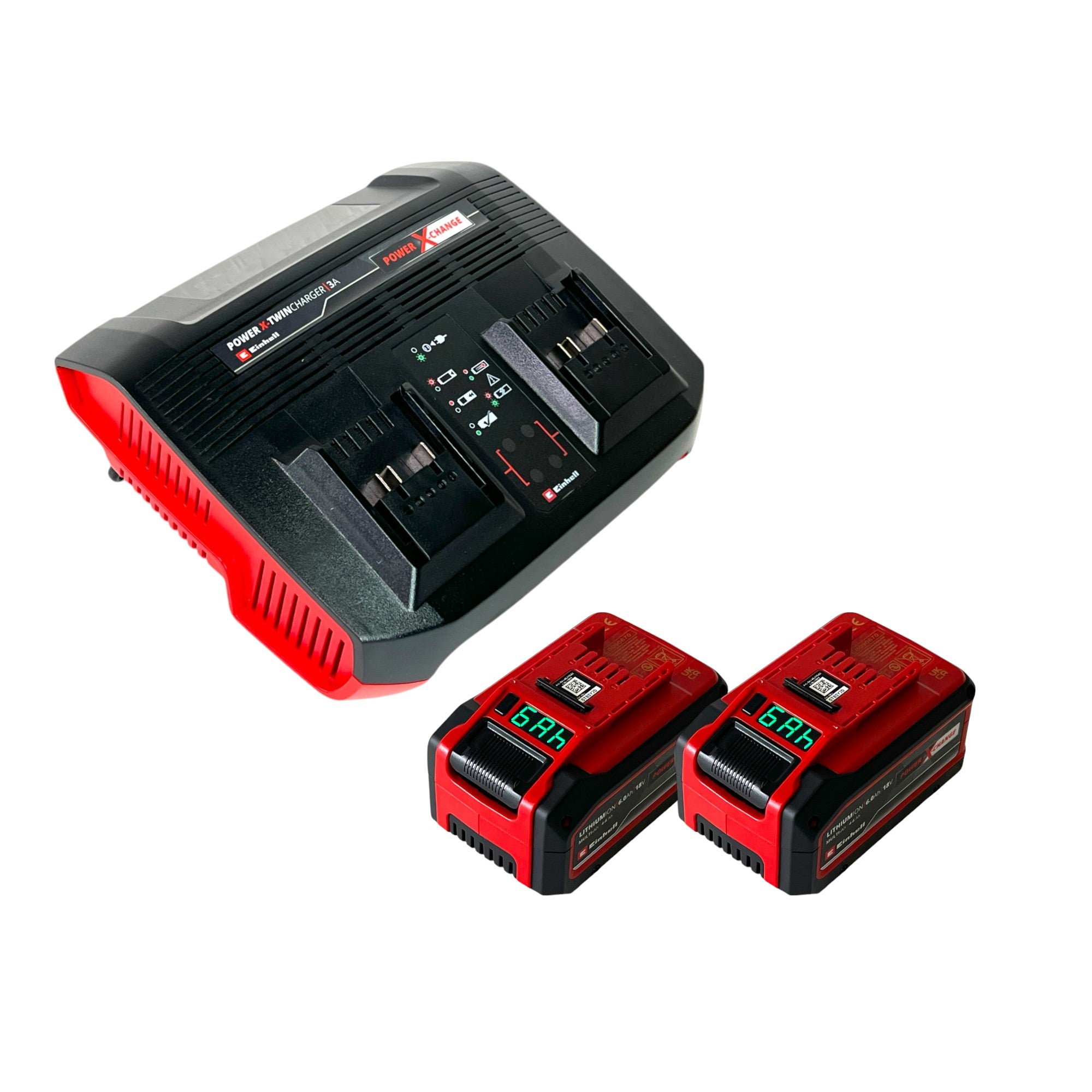 Einhell PXC Starter Kit 2x Multi Ah Power X Change Plus 18 V 4 0 6 0 Ah 2x 4511502 Power X Twincharger 3A Doppel Ladegeraet 4512069  0 - toolbrothers