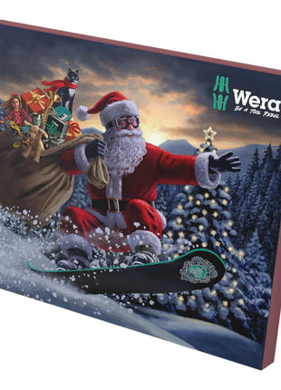 Calendrier de l'Avent Wera 2024 Edition Set d'outils à main 25 pces ( 05136609001 ) PH / PZ / Torx / Fente / Hex