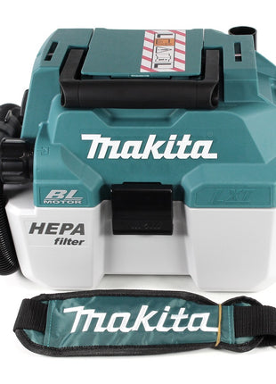 Makita DVC 750 LRG1X3 Akku Staubsauger Nass und Trockensauger 18 V tragbar + 1x 6,0 Ah Akku und Lader - ohne Zubehör - Toolbrothers