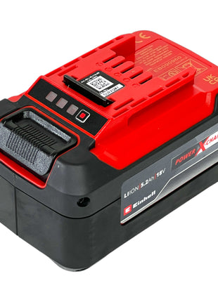 Einhell 18V 5,2Ah PXC-Twinpack 2x batterie 18 V 5,2 Ah Li-Ion ( 4511526 ) avec indicateur de charge