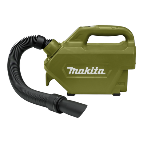 Makita DCL 184 SFO Aspirateur à batterie 18 V 54 mbar 0,5 l Olive Outdoor Adventure Serie + 1x batterie 3,0 Ah + chargeur