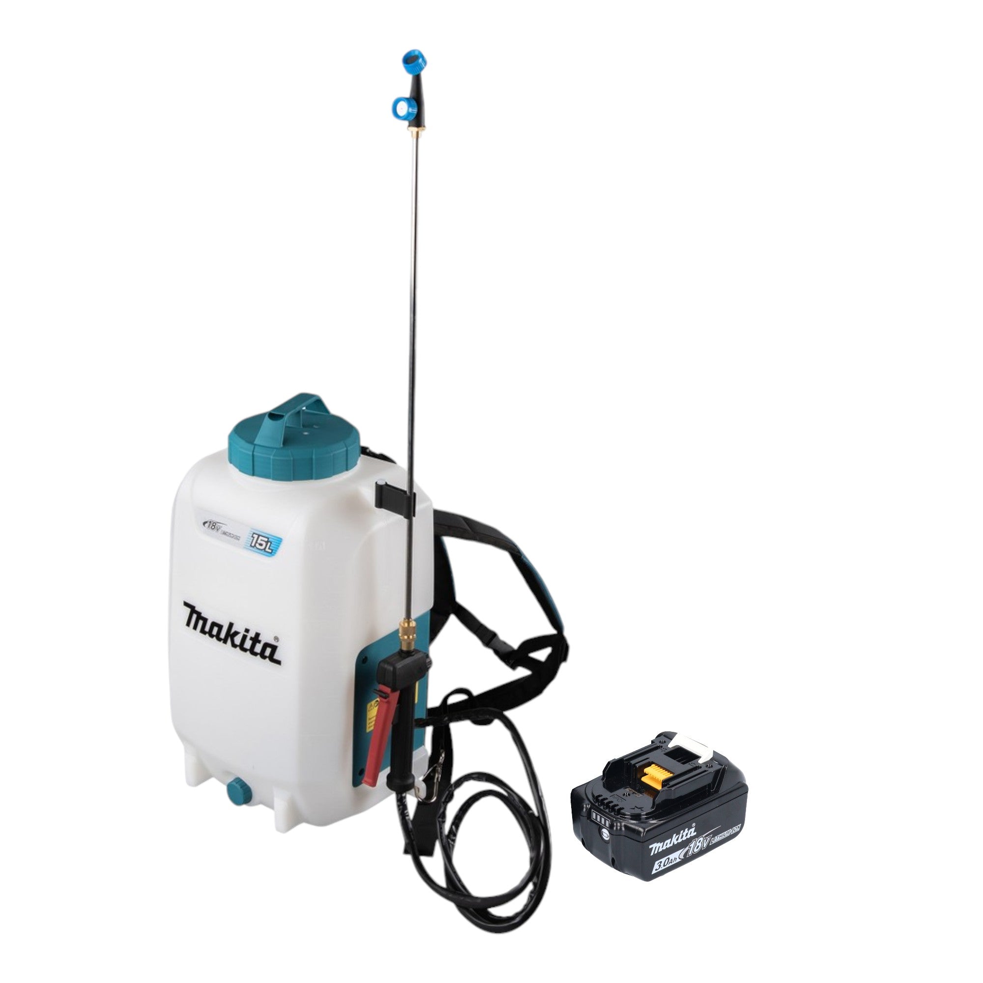 Makita DUS 158 F Akku Druckspritze 18 V 15 l 5 0 bar 1x Akku 3 0 Ah ohne Ladegeraet 0 - toolbrothers