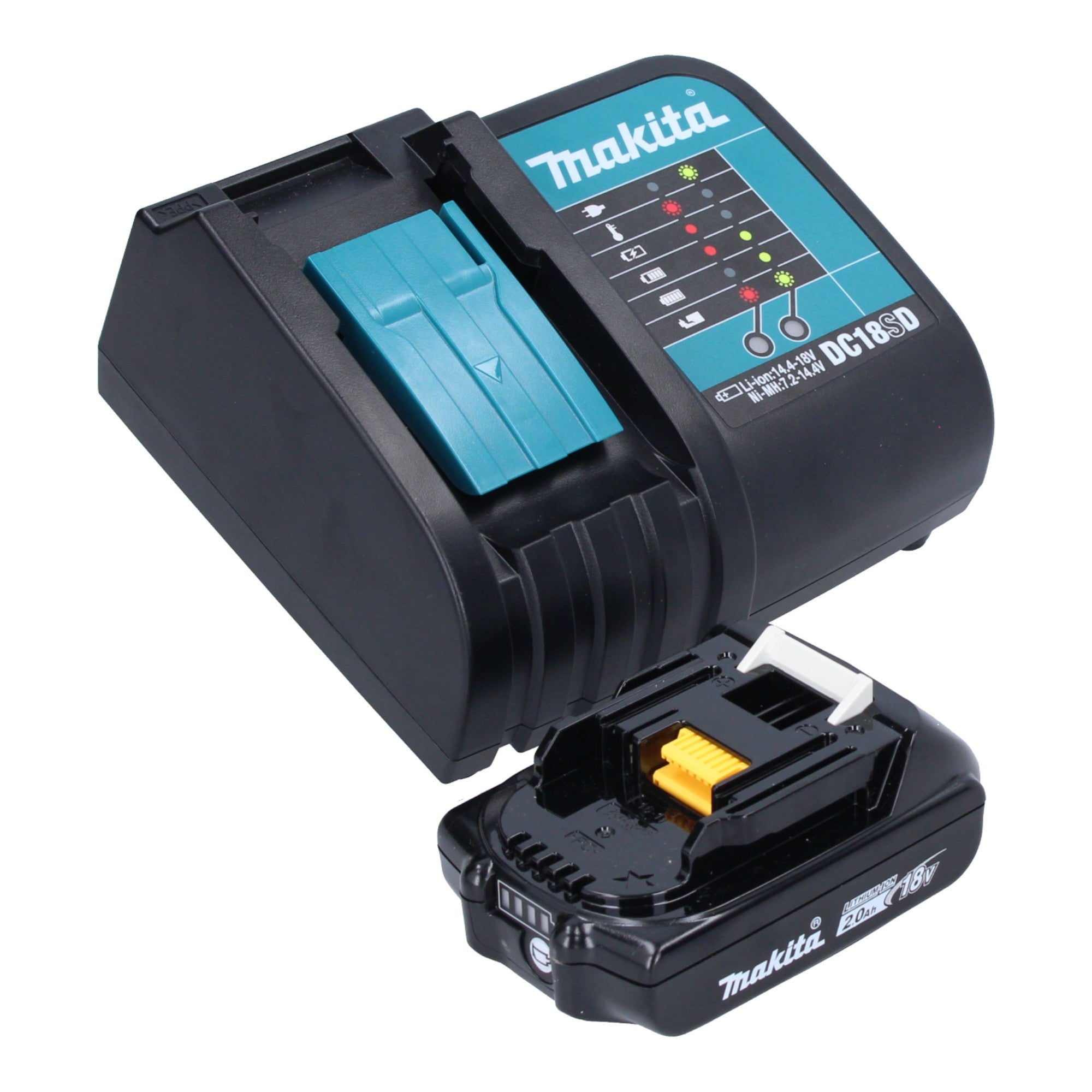 Makita DUS 158 SA Akku Druckspritze 18 V 15 l 5 0 bar 1x Akku 2 0 Ah Ladegeraet 2 - toolbrothers