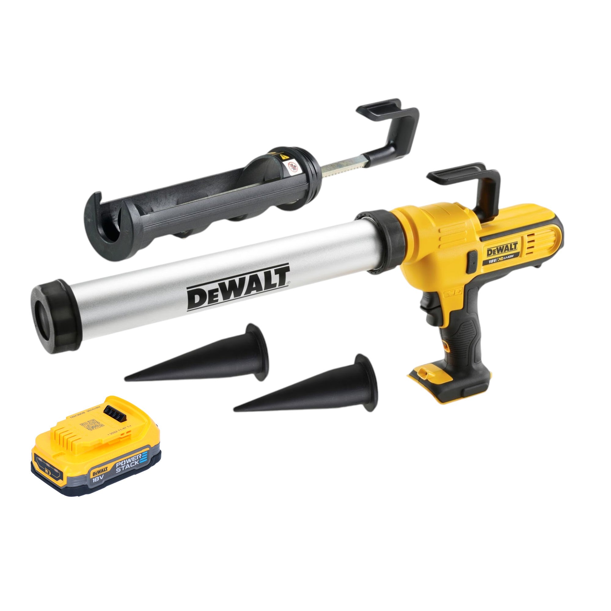 DeWalt DCE 581 NK Akku Kartuschenpistole 18 V 310 ml 1x Powerstack Akku 1 7 Ah Koffer ohne Ladegeraet 0 - toolbrothers
