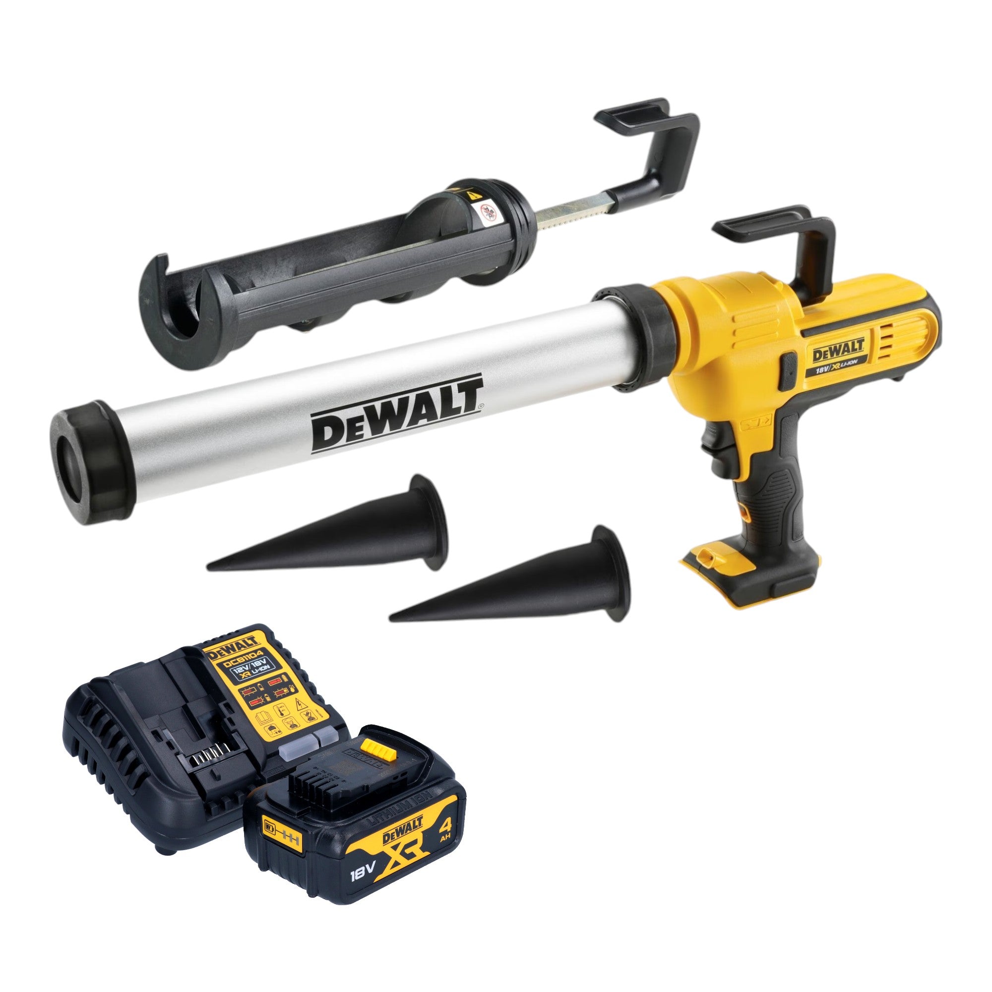 DeWalt DCE 581 M1K Akku Kartuschenpistole 18 V 310 ml 1x Akku 4 0 Ah Ladegeraet Koffer 0 - toolbrothers