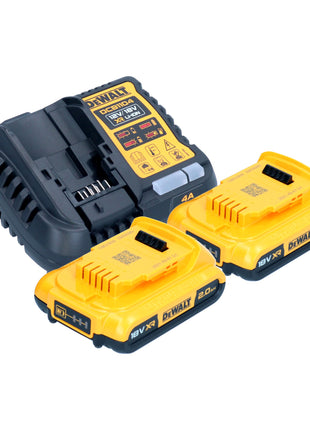 Batería DeWalt DWH 161 D2 aspiración universal 18 V 0,21 l sin escobillas + 2x baterías 2,0 Ah + cargador