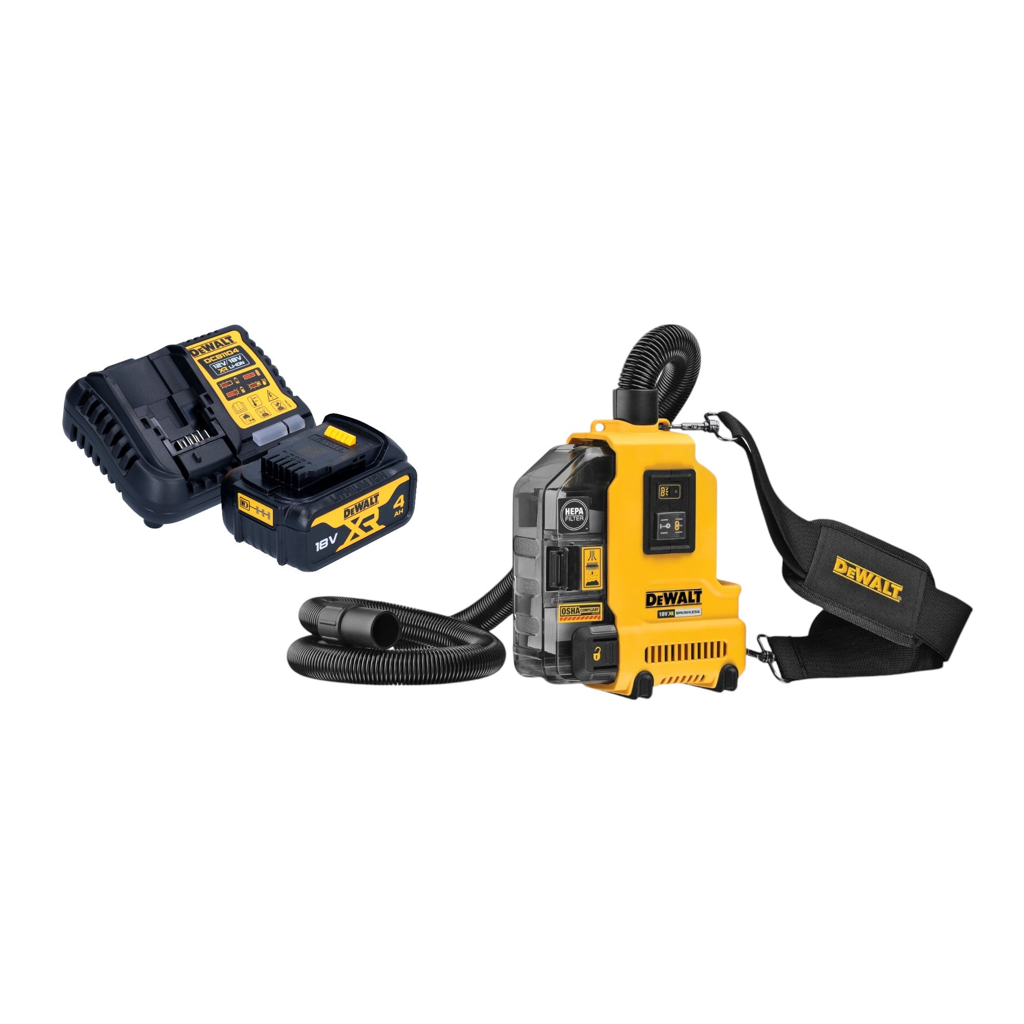 DeWalt DWH 161 M1 Akku Universalabsaugung 18 V 0 21 l Brushless 1x Akku 4 0 Ah Ladegeraet 0 - toolbrothers