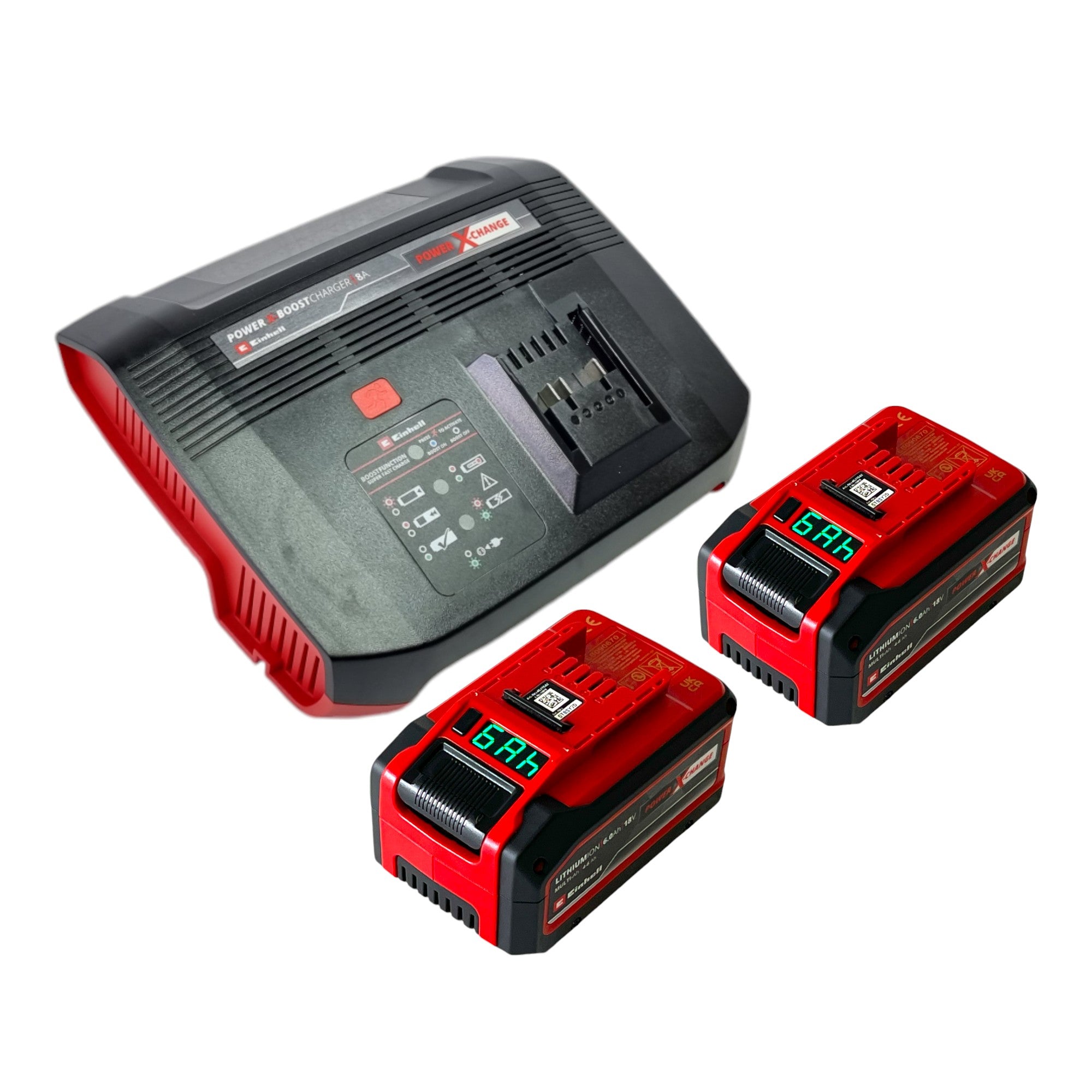 Einhell PXC Starter Kit 2x Multi Ah Power X Change Plus 18 V 4 0 6 0 Ah 2x 4511502 Power X Boostcharger 8A Schnell Ladegeraet 4512155  0 - toolbrothers