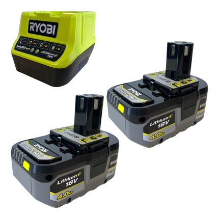 RYOBI OBL1820S Souffleur de feuilles sans fil 18 V 245 km/h + 2x batterie 4,0 Ah + chargeur