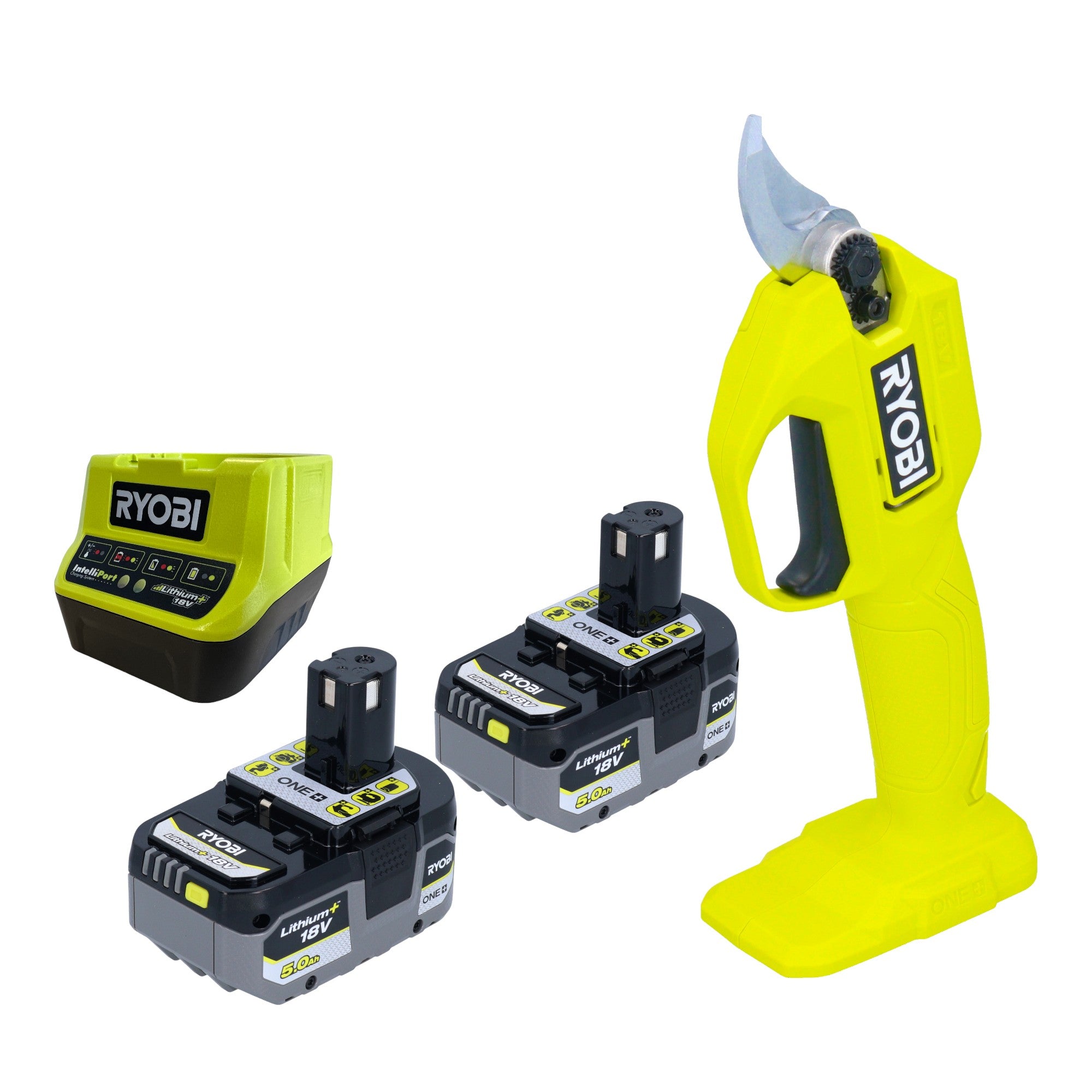 RYOBI RY18SCA Akku Gartenschere 18 V 25 mm 2x Akku 5 0 Ah Ladegeraet 0 - toolbrothers