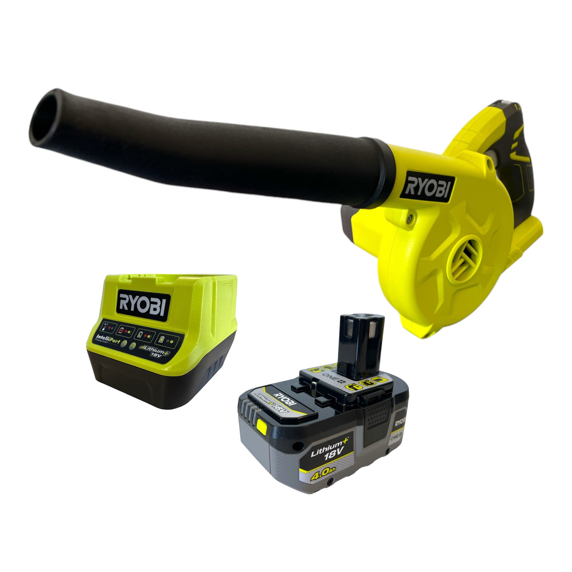 RYOBI R18TB Akku Geblaese 18 V 200 km h 1x Akku 4 0 Ah Ladegeraet 0 - toolbrothers
