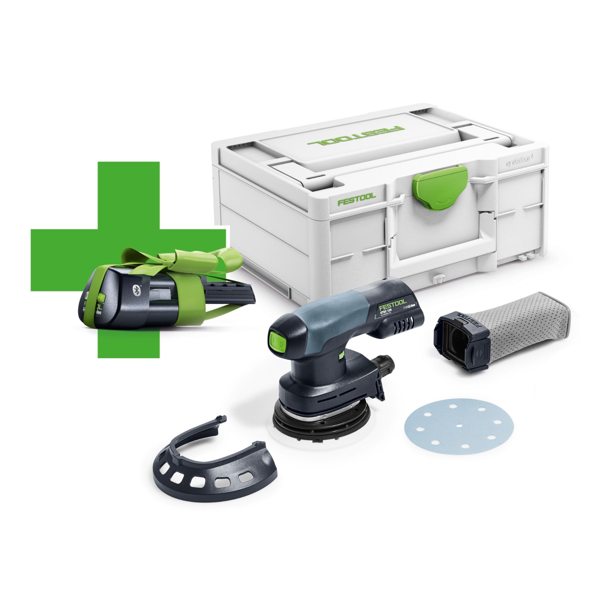 Festool ETSC 125 Basic ERGO Akku Exzenterschleifer 18 V 125 mm Brushless 577030 1x Akku 3 0 Ah Systainer ohne Ladegeraet 0 - toolbrothers