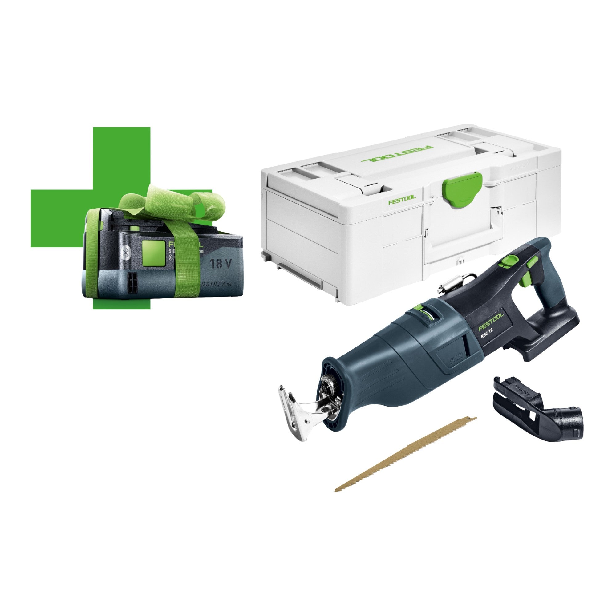 Festool RSC 18 EB Basic 5 0 Akku Saebelsaege 18 V Brushless 578409 1x Akku 5 0 Ah Systainer ohne Ladegeraet 0 - toolbrothers