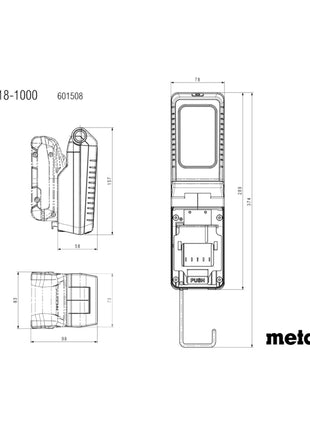 Metabo BSA 18 1000 Akku Baustrahler 18 V 1000 lm 601508850 Solo ohne Akku ohne Ladegeraet 4 - toolbrothers