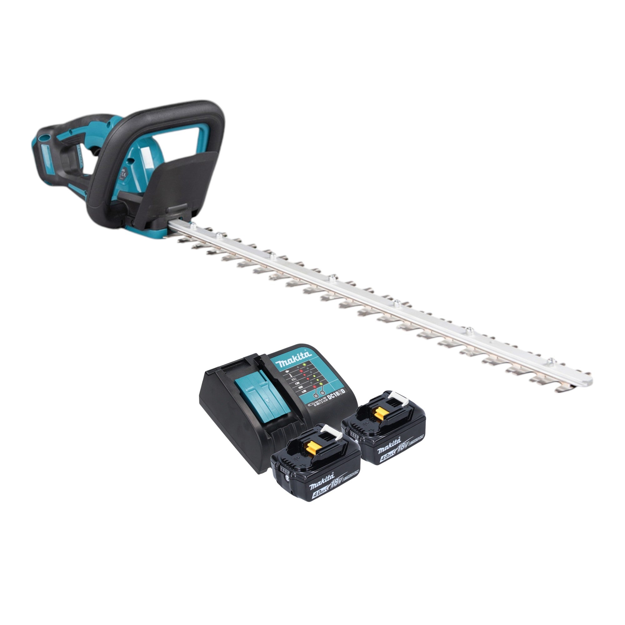 Makita DUH 606 SM2 Akku Heckenschere 18 V 600 mm Brushless 2x Akku 4 0 Ah Ladegeraet 0 - toolbrothers