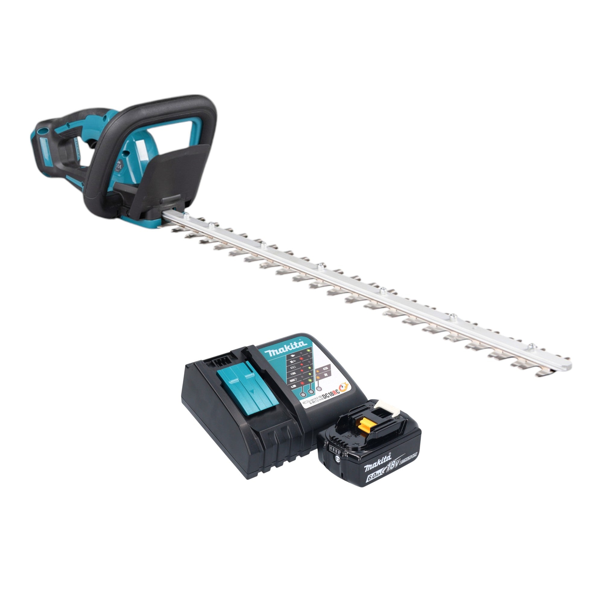 Makita DUH 606 RG Akku Heckenschere 18 V 600 mm Brushless 1x Akku 6 0 Ah Ladegeraet 0 - toolbrothers