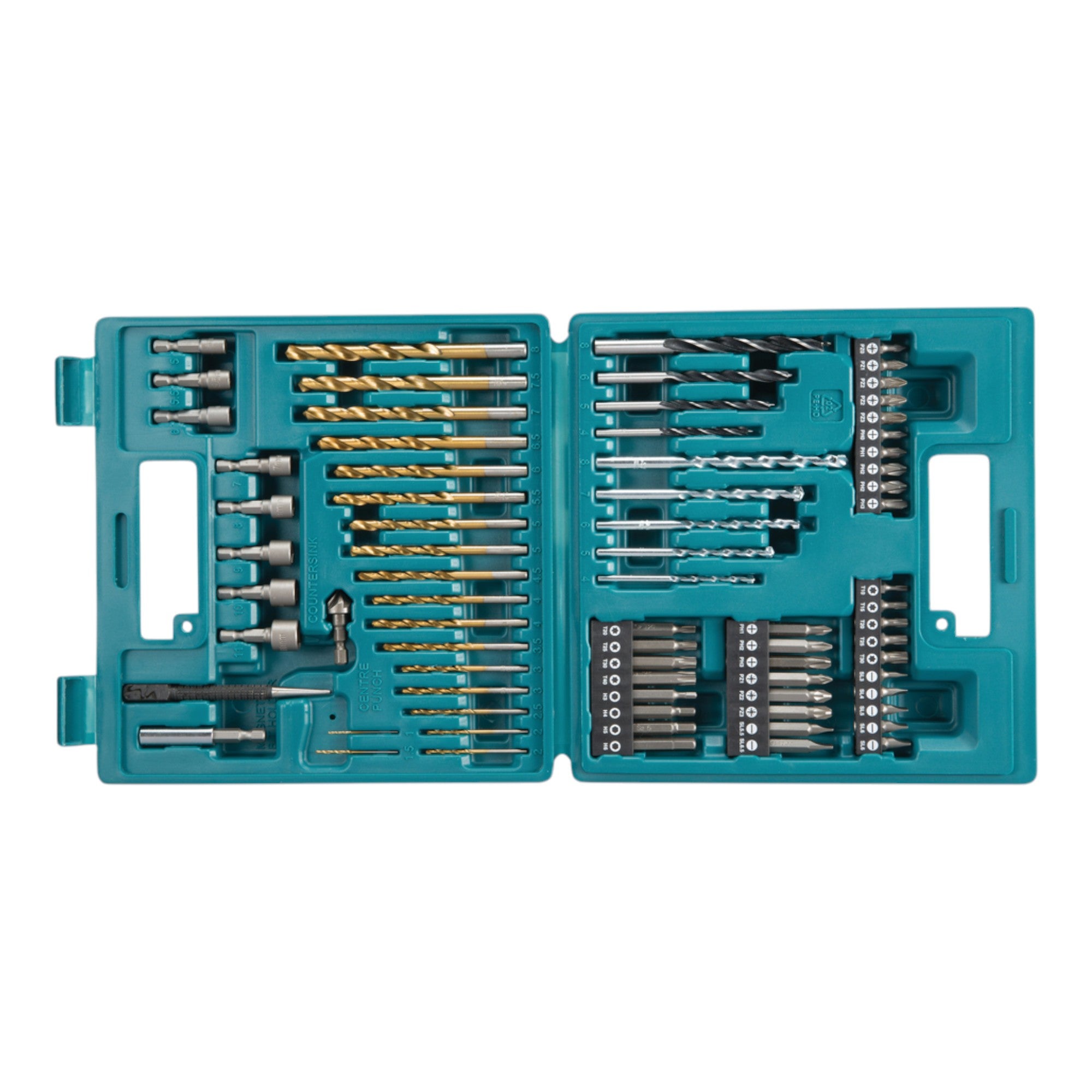 Makita Bit und Bohrer Set 75 tlg B 49373 Phillips Pozidriv Torx Hex Schlitz 0 - toolbrothers