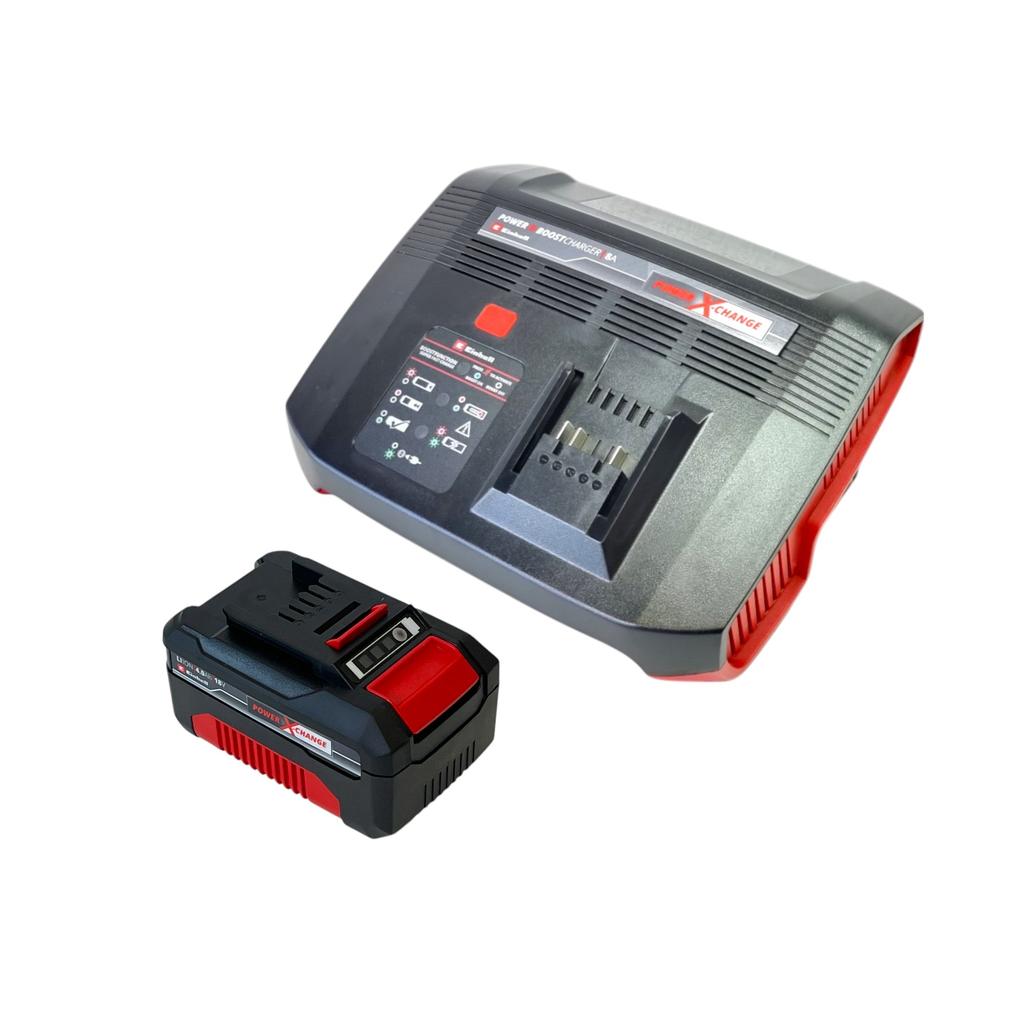 Einhell PXC Starter Kit 1x Power X Change Akku 18 V 4 0 Ah 4511396 Power X Boostcharger 8A Schnell Ladegeraet 4512155  0 - toolbrothers