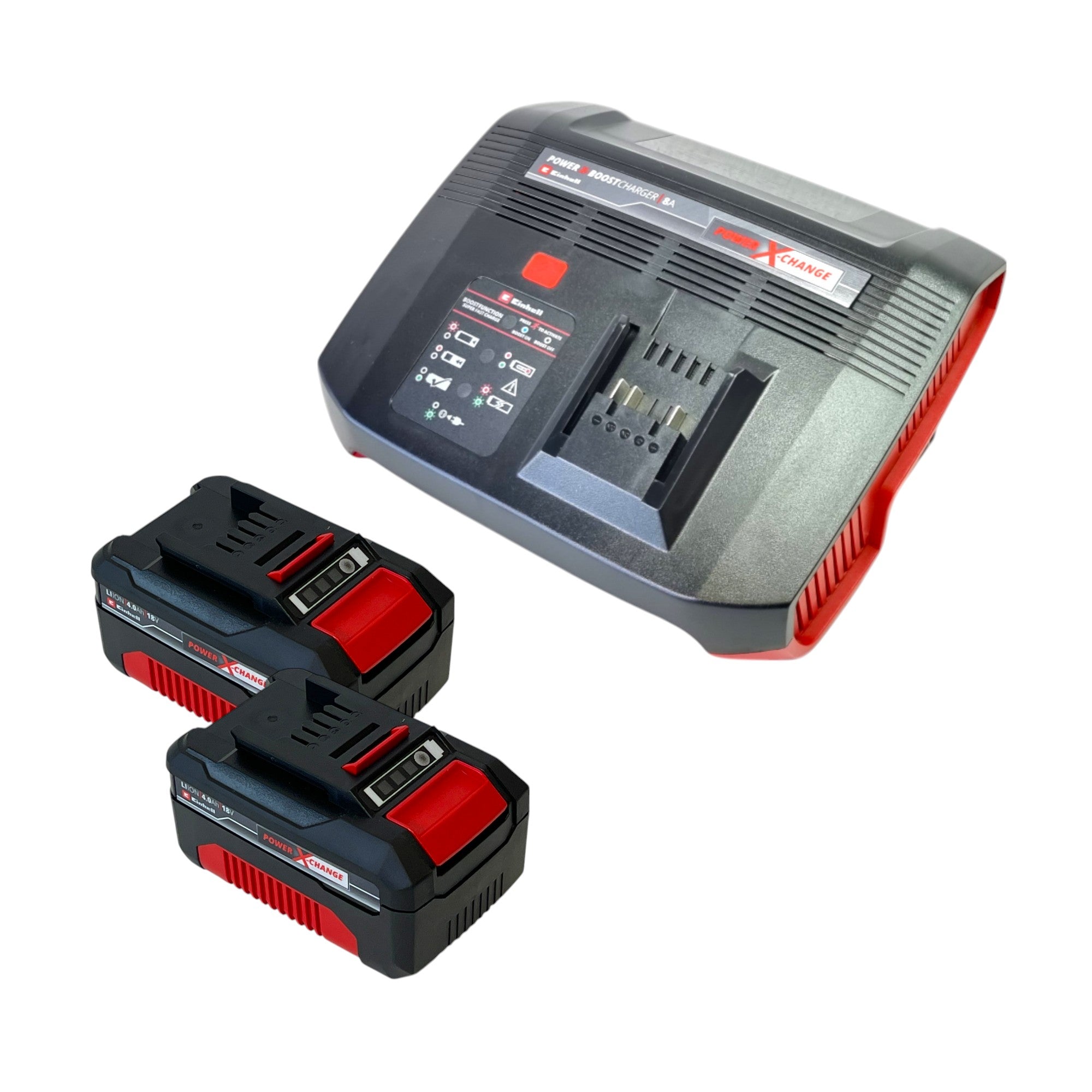 Einhell PXC Starter Kit 2x Power X Change Akku 18 V 4 0 Ah 2x 4511396 Power X Boostcharger 8A Schnell Ladegeraet 4512155  0 - toolbrothers