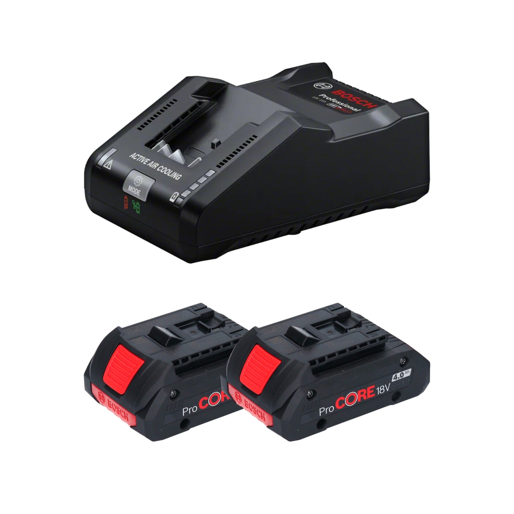 Bosch Starter Set 2x ProCORE 18 V 4 0 Ah Professional Li Ion Akkupack 2x 1600A016GB GAL 18V 160 Professional Ladegeraet 1600A02T5G  0 - toolbrothers