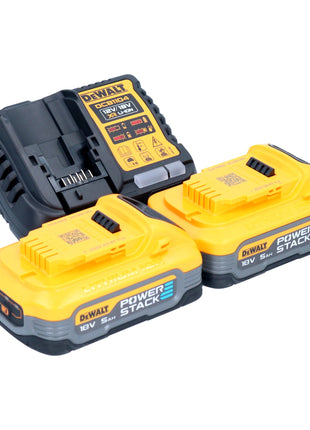 DeWalt DCN 660 H2 Cloueur sans fil 18V 32 - 63 mm Brushless + 2x Powerstack batterie 5,0 Ah + chargeur