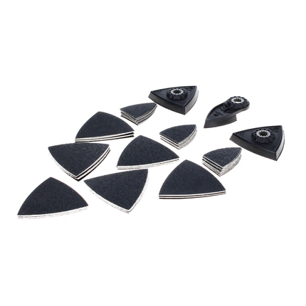 Fein Multimaster AMM 700 MAX AS Outil multifonctions sans fil 18 V Starlock Max Black Edition + kit d'accessoires de ponçage 63 pces + L-Boxx - sans batterie, sans chargeur