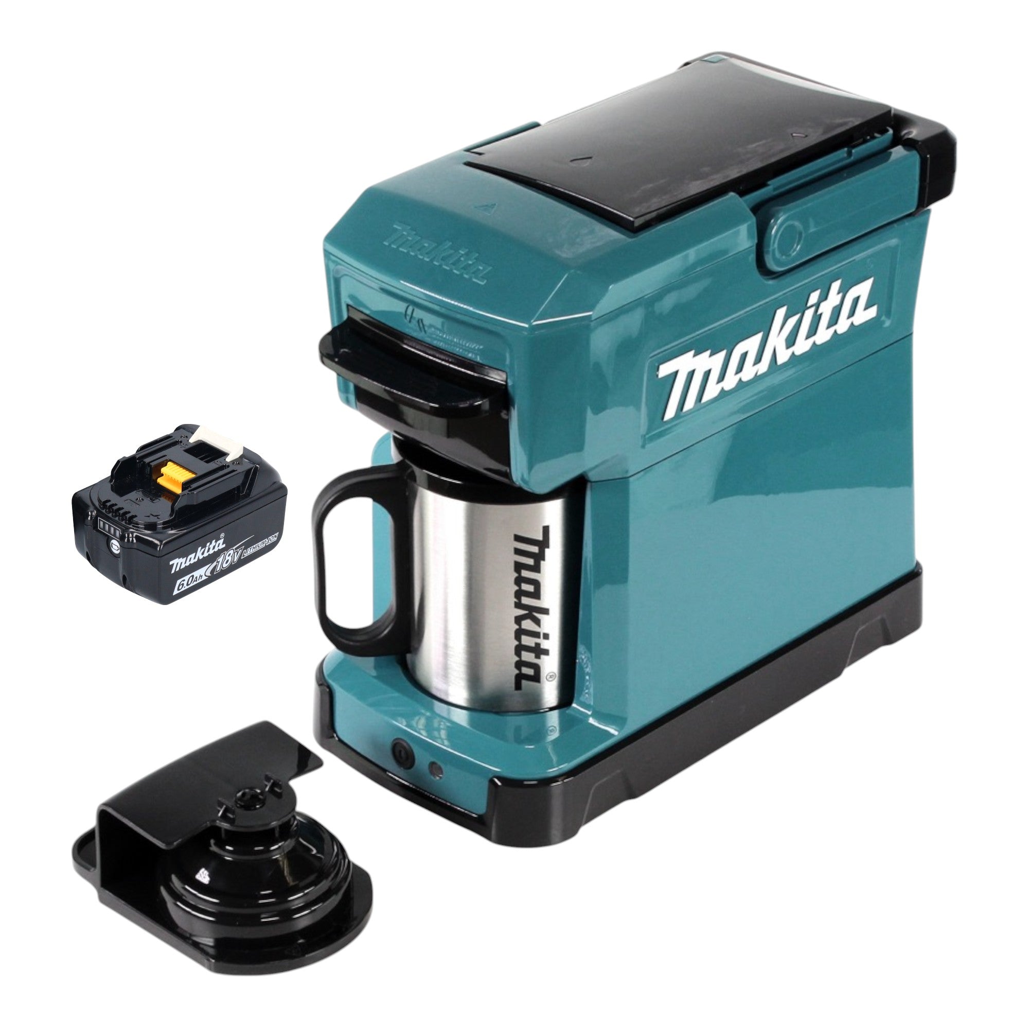 Makita DCM 501 G Akku Kaffeemaschine 12 V max 18 V 1x Akku 6 0 Ah ohne Ladegeraet 0 - toolbrothers