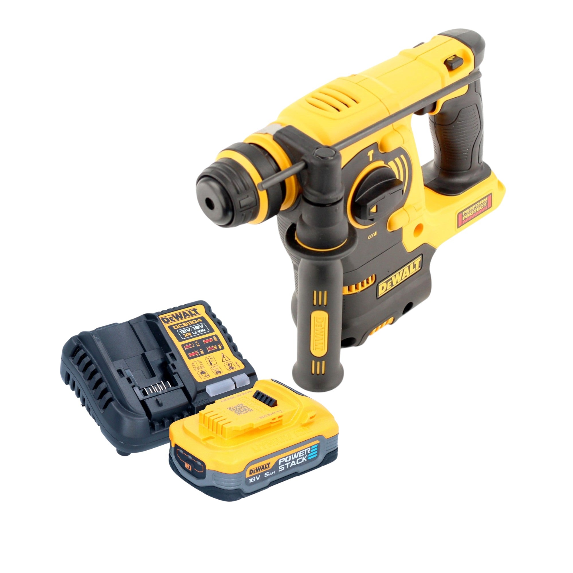 DeWalt DCH 253 H1 Akku Kombihammer 18 V 2 1 J SDS plus 1x Powerstack Akku 5 0 Ah Ladegeraet 0 - toolbrothers